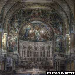 Illustration de la référence HDRI Basilique Sainte-Thérèse de Lisieux - Choeur de face 