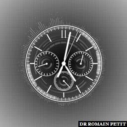 Illustration de la référence Cadran de montre avec aiguilles qui tournent 
