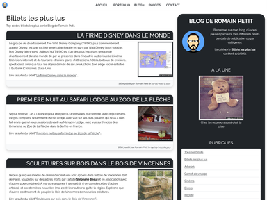 Top 10 - Les billets les plus sur le Blog de Romain Petit