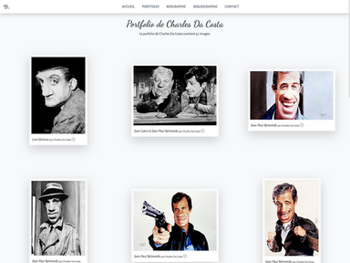 Portfolio - Sélection des meilleurs dessins de Charles Da Costa dans un portfolio épuré