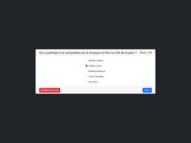Question - QCM du CinéQuiz par RP84