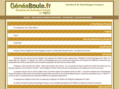 Article - Le standard du bouledogue français
