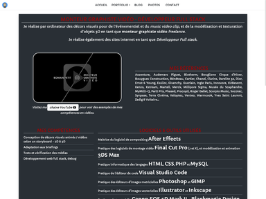 Portfolio - Nombreux exemples de mes compétences avec photos et explications