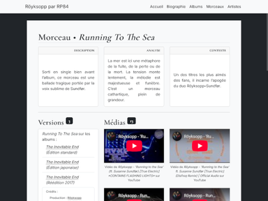 Sections médias – intégration de visuels et extraits sonores