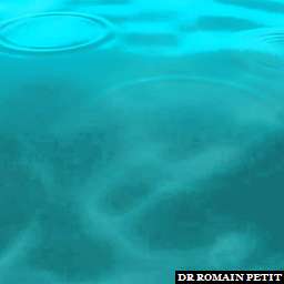 Illustration de la référence Biotherm impactes de gouttes sur l'eau 