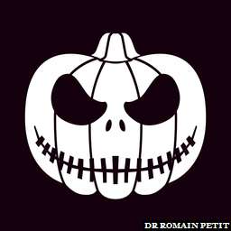 Illustration de la référence Poster N&B Jack-O'-Lantern 