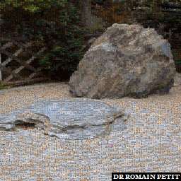 Illustration de la référence Photo-mosaïques 240820061621a - Rochers zen à Monaco 