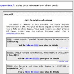 Illustration de la référence Chien disparu 