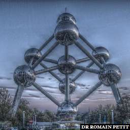 Illustration de la référence HDRI Atomium - Bruxelles - Crépuscule 