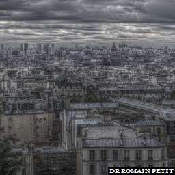 Illustration de la référence HDRI Toits - Paris - Vu du haut de la butte Montmartre 