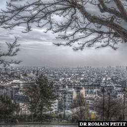 Illustration de la référence HDRI Toits - Paris - Vu du haut de la butte Montmartre 2 