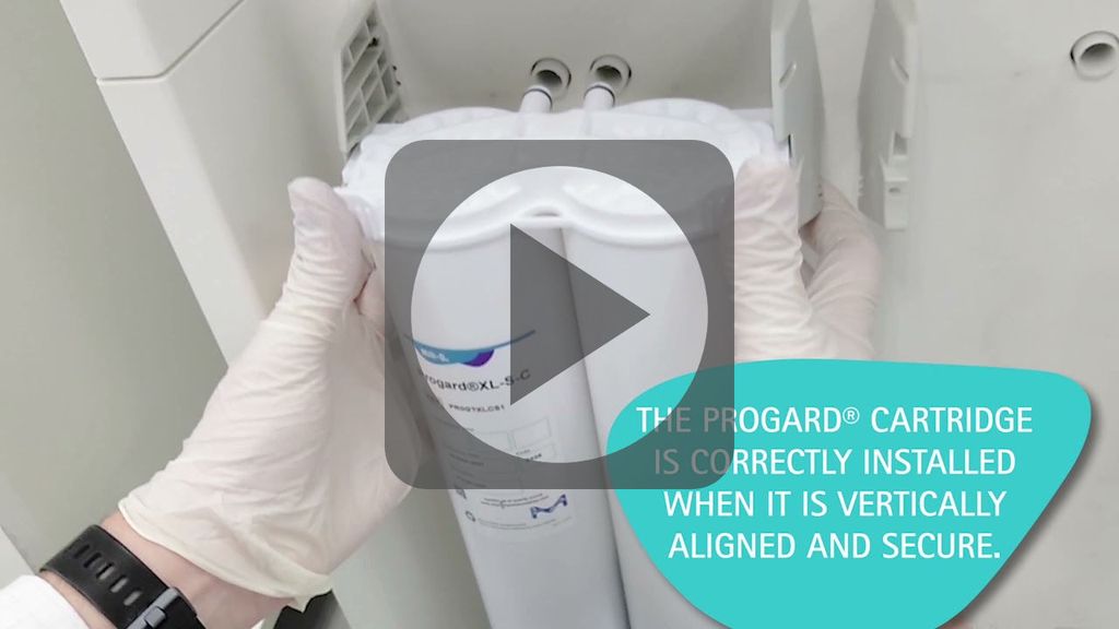 Changing the Progard® cartridge - Milli-Q® CLX 7000
