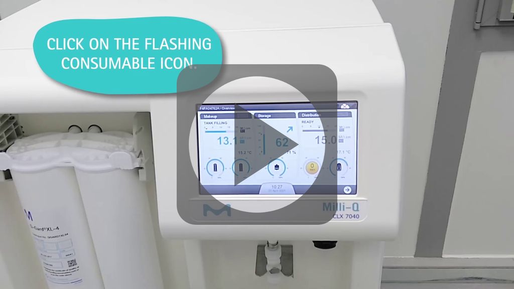 Changing the Q-Gard® cartridge - Milli-Q® CLX 7000