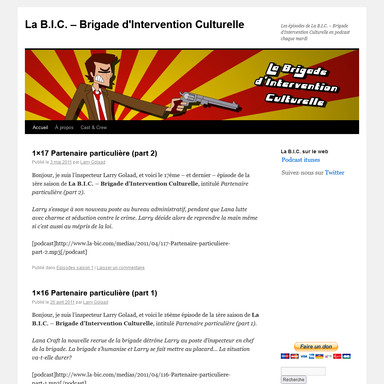 La B.I.C. - La Brigade d'Intervention Culturelle