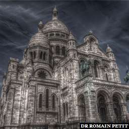 HDRI Basilique du Sacré-Coeur de Montmartre - Paris - Vu de la gauche